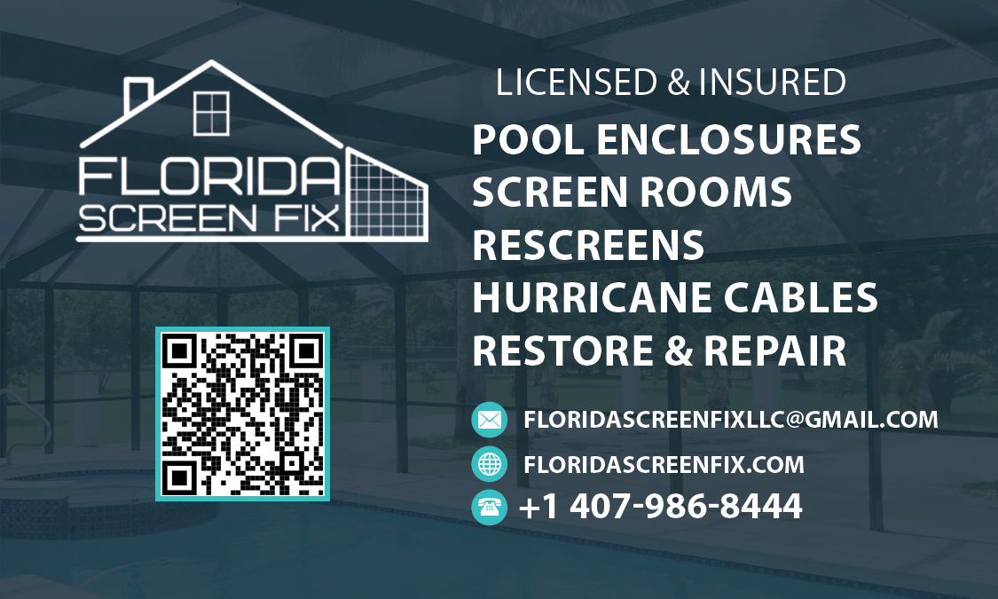 Florida Screen Fix work